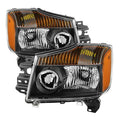 SPYDER xTune Nissan Titan 04-15 (08-15 OE Style ) OEM Head Lights set - Black HD-JH-NTI08-AM-BK 9033025