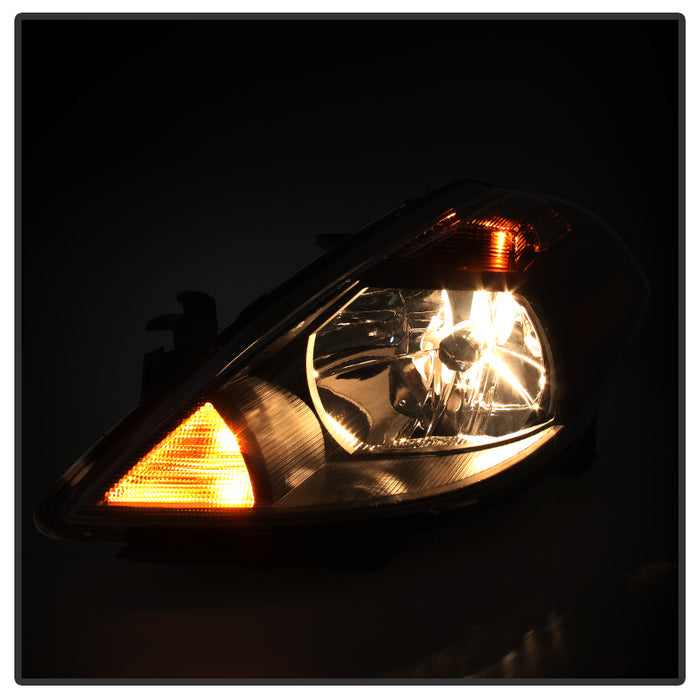 SPYDER Xtune Nissan Versa 07-12 Crystal Headlights Black HD-JH-NV07-AM-BK 9023613