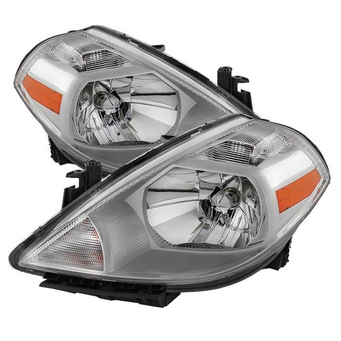 SPYDER Xtune Nissan Versa 07-12 Crystal Headlights Chrome HD-JH-NV07-AM-C 9023620