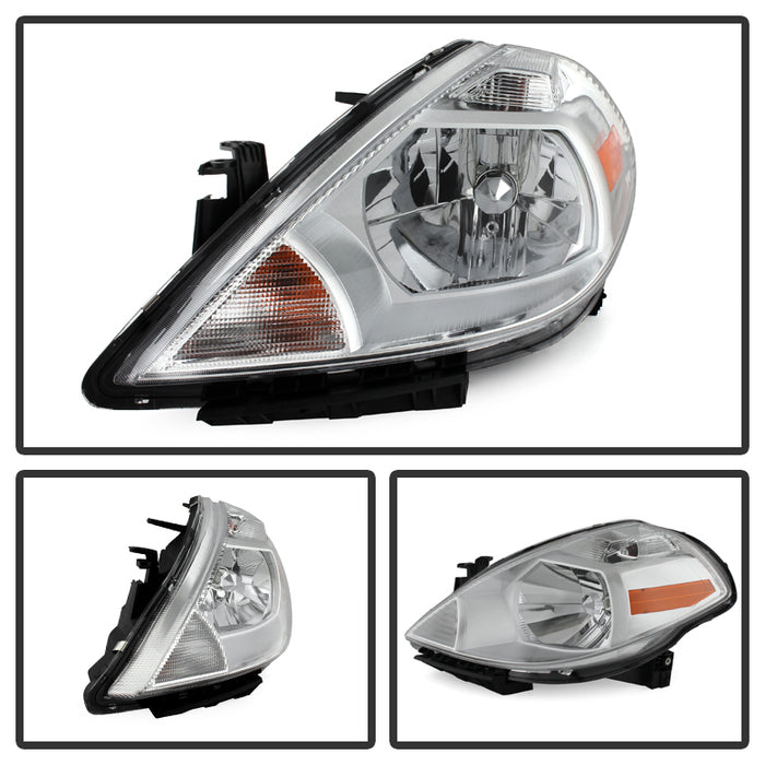 SPYDER Xtune Nissan Versa 07-12 Crystal Headlights Chrome HD-JH-NV07-AM-C 9023620