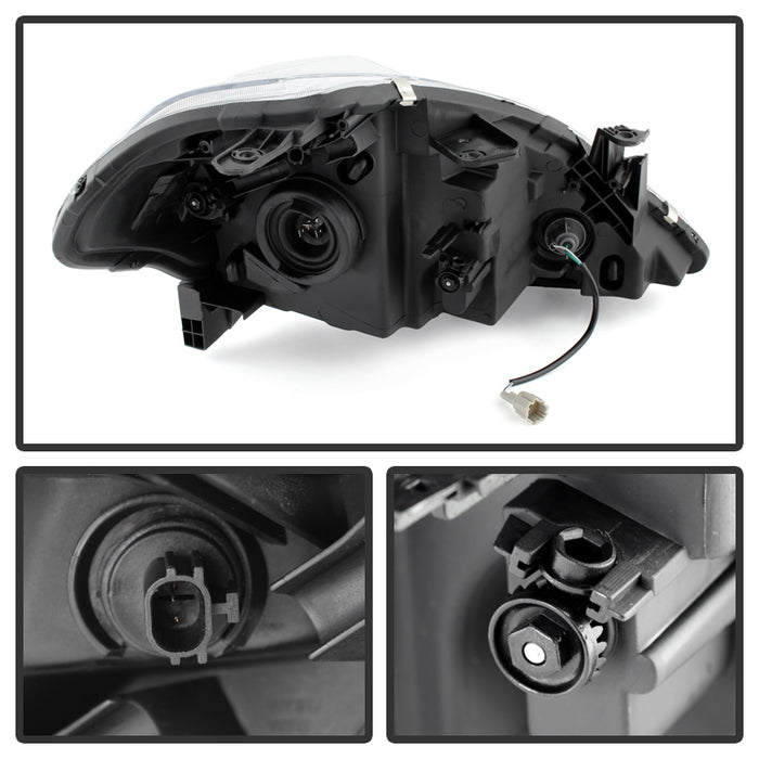SPYDER Xtune Nissan Versa 07-12 Crystal Headlights Chrome HD-JH-NV07-AM-C 9023620
