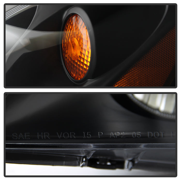 SPYDER Xtune Pontiac G6 05-10 (09-10 Fit w/Amber Turn Signal) Crystal Headlights Black HD-JH-PG605-AM-BK 9023668