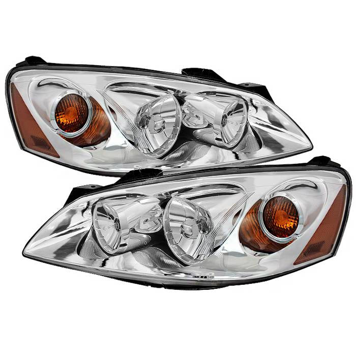 SPYDER Xtune Pontiac G6 05-10 (09-10 Fit w/Amber Turn Signal) Crystal Headlights Chrome HD-JH-PG605-AM-C 9023675