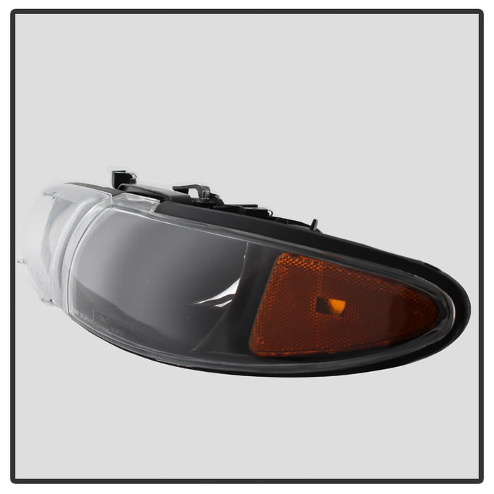 SPYDER Xtune Pontiac Grand Prix 97-03 Crystal Headlights w/ Amber Corner Lights HD-JH-PGPRIX-SET-AM-BK 9023347