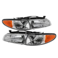 SPYDER Xtune Pontiac Grand Prix 97-03 Crystal Headlights w/ Amber Corner Lights HD-JH-PGPRIX-SET-AM-C 9023453
