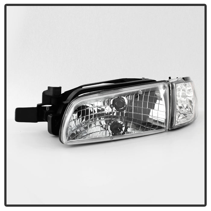 SPYDER Xtune Pontiac Grand Prix 97-03 Crystal Headlights w/ Amber Corner Lights HD-JH-PGPRIX-SET-AM-C 9023453