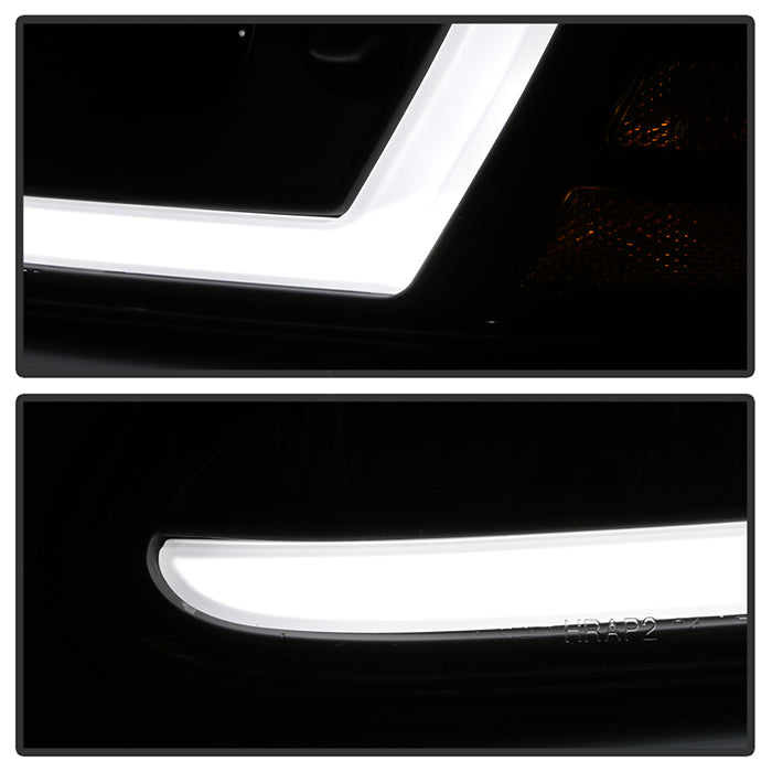 SPYDER xTune 04-08 Pontiac Grand Prix Crystal Headlights - Light Bar DRL - Black - HD-JH-PGPRIX04-LBDRL-BK 9046223
