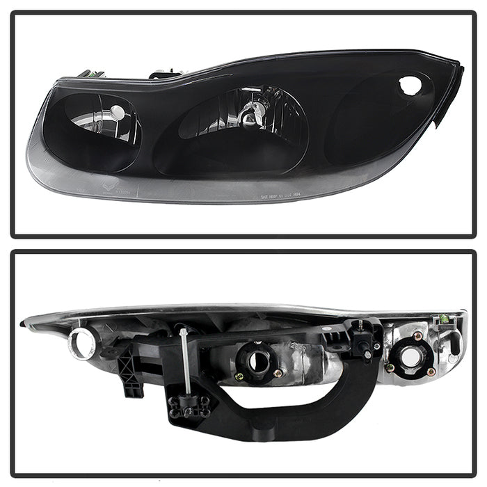 SPYDER Xtune Satun Sc Series Coupe 2001-2002 OEM Style Headlights Black HD-JH-SASC-01-BK 9029714