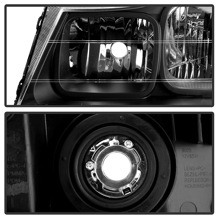 SPYDER Xtune Saturn Vue 06-07 Crystal Headlights Black HD-JH-SVUE06-AM-BK 9024030