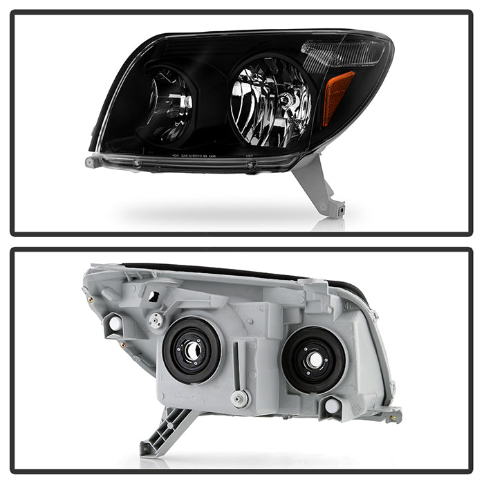 SPYDER Xtune Toyota 4Runner 03-05 Crystal Headlights Black HD-JH-T4R03-AM-BK 9023583