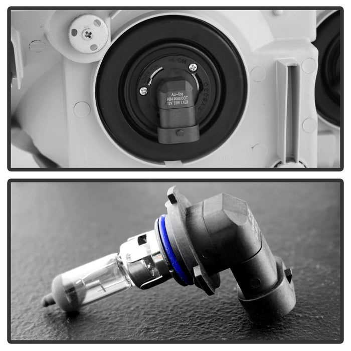 SPYDER Xtune Toyota 4Runner 03-05 Crystal Headlights Black HD-JH-T4R03-AM-BK 9023583