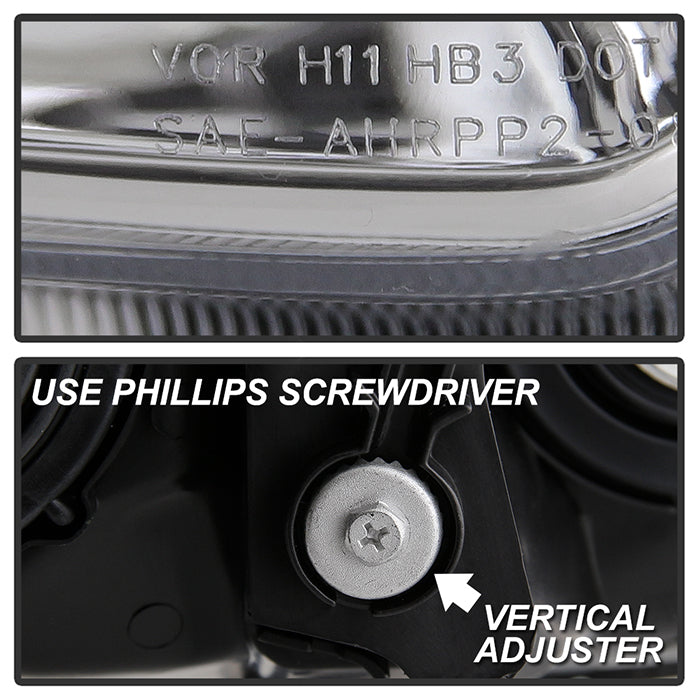 SPYDER Xtune 10-13 Toyota 4Runner OEM Style Headlights Chrome (HD-JH-T4R10-OE-C) 9049392