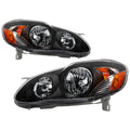 SPYDER Xtune Toyota Corolla 03-06 Crystal Headlights Black HD-JH-TC03-AM-BK 5073754