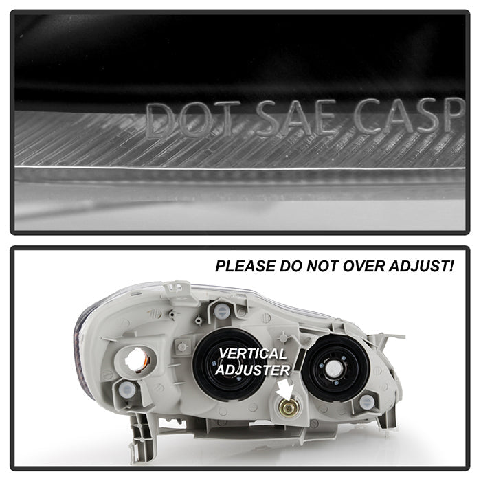 SPYDER Xtune Toyota Corolla 03-06 Crystal Headlights Black HD-JH-TC03-AM-BK 5073754