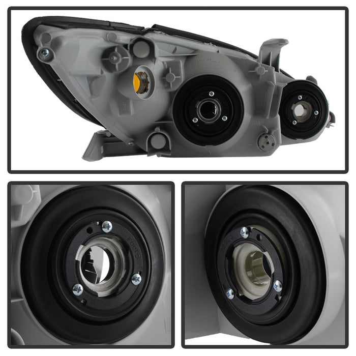SPYDER Xtune Toyota Camry 2002-2004 OEM Style Headlights -Black HD-JH-TCAM02-AM-BK 9029738