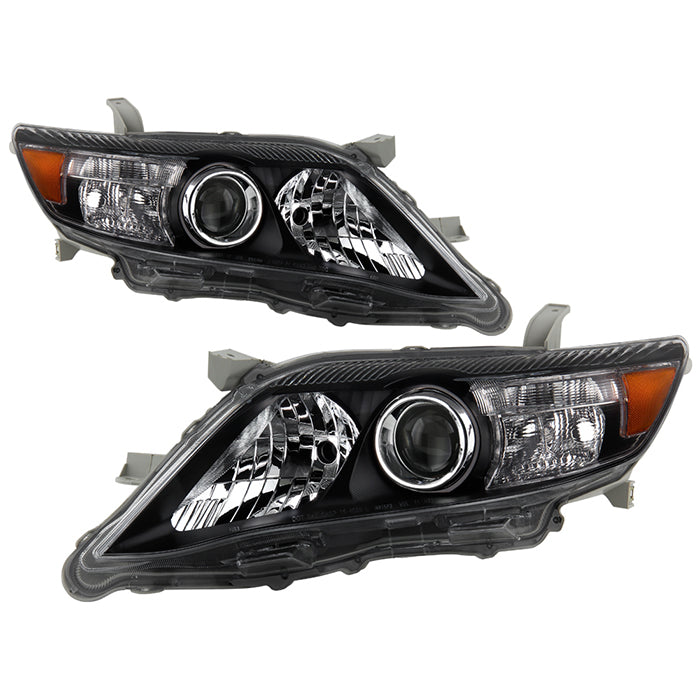 SPYDER Xtune Toyota Camry 10-11 ( USa Built/Nal ) Amber Projector Headlights Black HD-JH-TCAM10-AM-BK 5072870