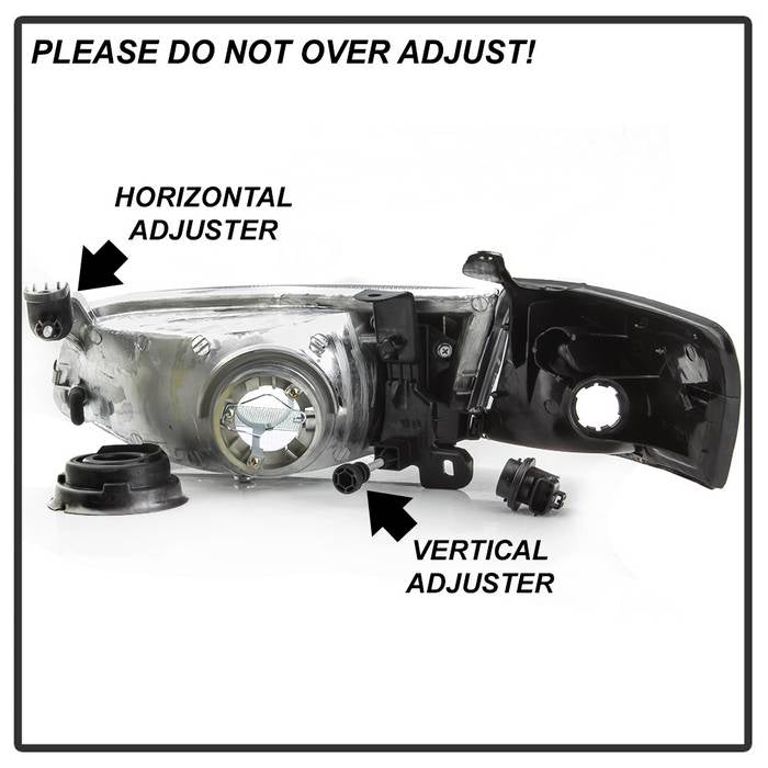 SPYDER xTune 97-99 Toyota Camry 4pc OEM Style Headlights w/Corner Lights - Chrome (HD-JH-TCAM97-SET-C) 9042843