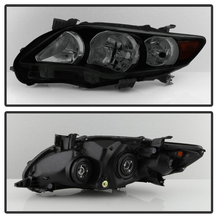 SPYDER xTune Toyota Corolla 11-13 S XRS OE Style Headlights - Black Smoke HD-JH-TCO11-AM-BSM 9937576