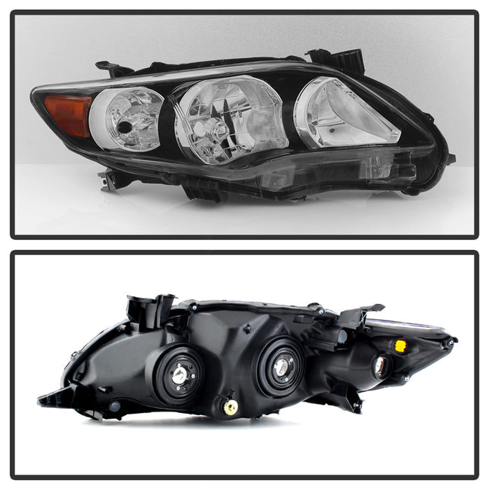 SPYDER xTune Toyota Corolla 11-13 S XRS Passenger Side Headlights - OEM Right - Black HD-JH-TCO11-OE-BK-R 9937514