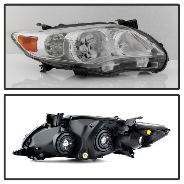 SPYDER xTune Toyota Corolla 11-13 Passenger Side Headlights - OEM Right - Chrome HD-JH-TCO11-OE-R 9937545