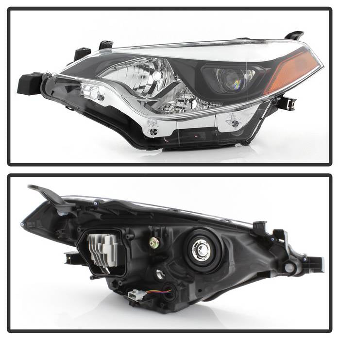 SPYDER xTune 14-16 Toyota Corolla OEM LED Headlights - Black w/Chrome (HD-JH-TCOL14-OE-BK) 9943713