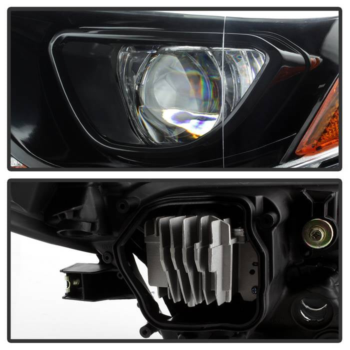 SPYDER xTune 14-16 Toyota Corolla OEM LED Headlights - Black w/Chrome (HD-JH-TCOL14-OE-BK) 9943713