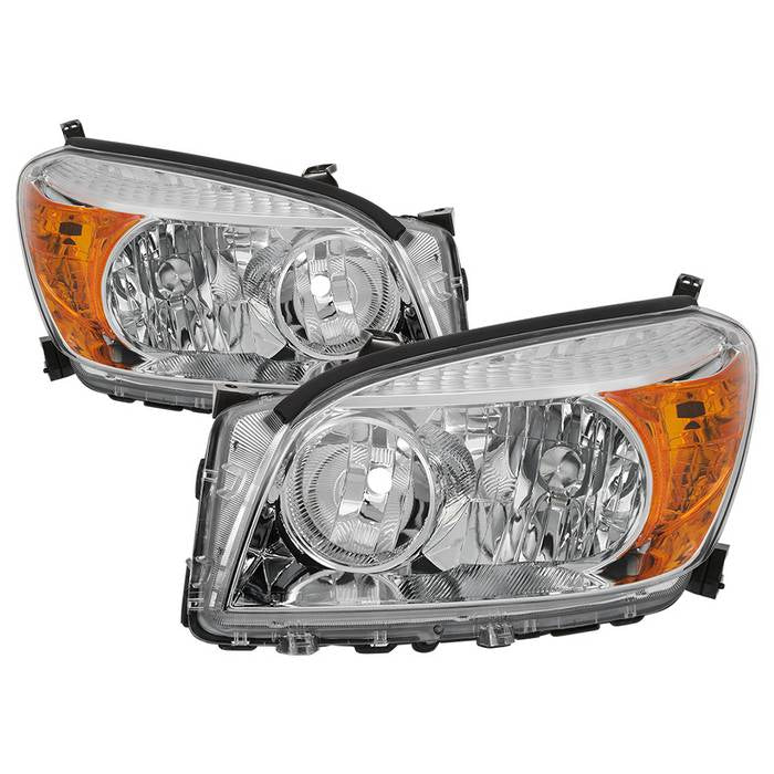 SPYDER xTune 06-08 Toyota RAV4 OEM Style Headlights - Chrome (HD-JH-TRAV06-AM-C) 9042867