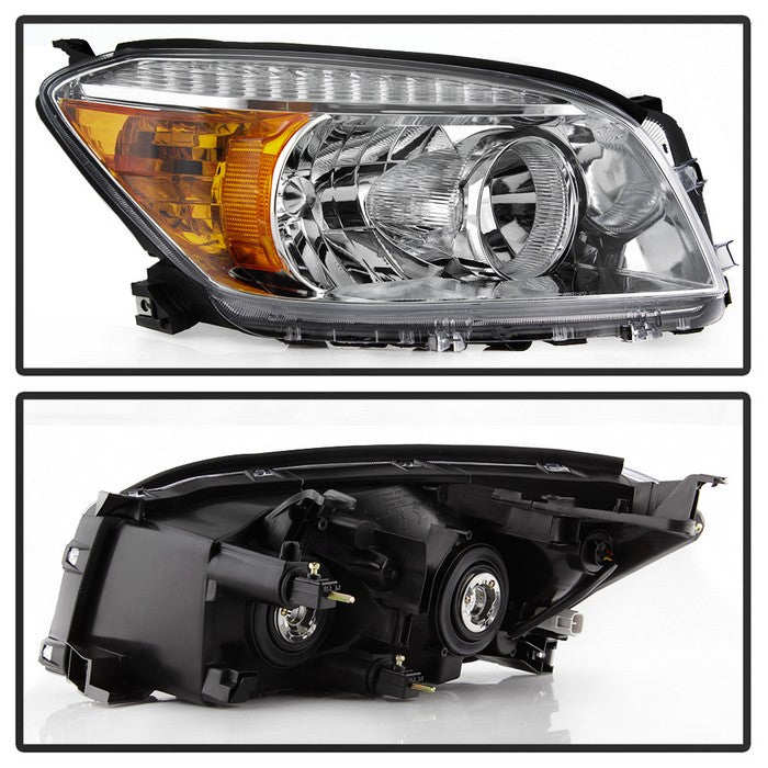 SPYDER xTune 06-08 Toyota RAV4 OEM Style Headlights - Chrome (HD-JH-TRAV06-AM-C) 9042867