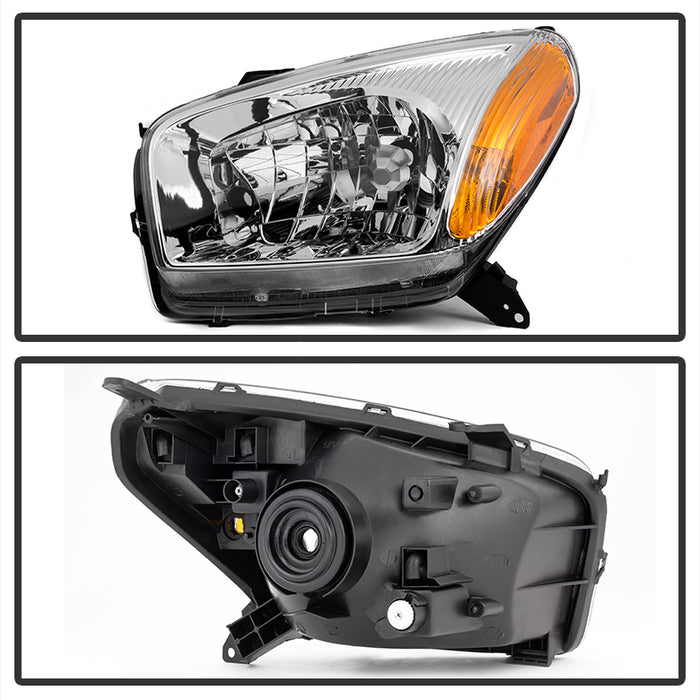SPYDER xTune Toyota RAV4 2001-2003 OEM Style Headlights - Chrome HD-JH-TRAV4-AM-C 9036002
