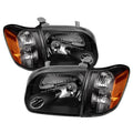 SPYDER Xtune Toyota Tundra Double Cab 05-06 OEM Style Headlights & Corner Lights Black HD-JH-TTUN05-AM-BK 9034336