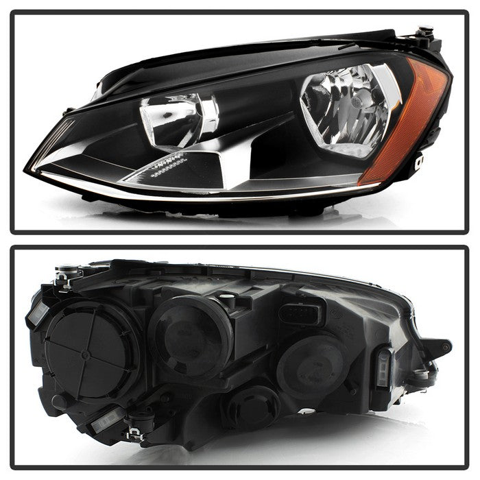 SPYDER xTune 15-17 VW Golf Halogen Driver Side Headlight - OEM Left (HD-JH-VG15-OE-L) 9940972