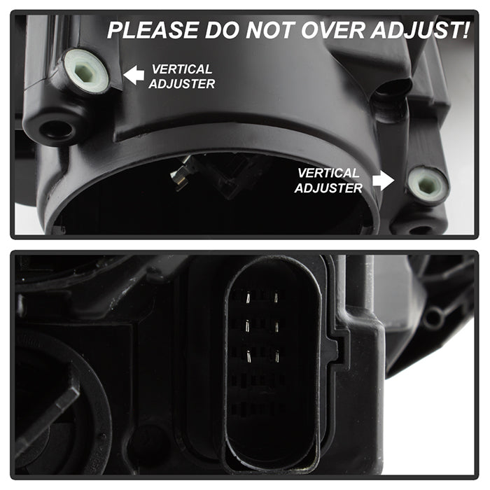 SPYDER xTune Volkswagen Golf 06-09 OEM Style Headlights Black - OEM Black HD-JH-VJ06-BK 9039966