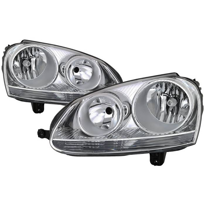 SPYDER xTune 06-09 Volkswagen Golf (Halogen Only) OEM Style Headlights - Chrome HD-JH-VJ06-C 9043451