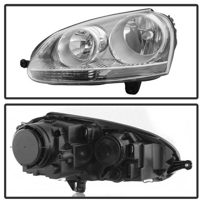 SPYDER xTune 06-09 Volkswagen Golf (Halogen Only) OEM Style Headlights - Chrome HD-JH-VJ06-C 9043451