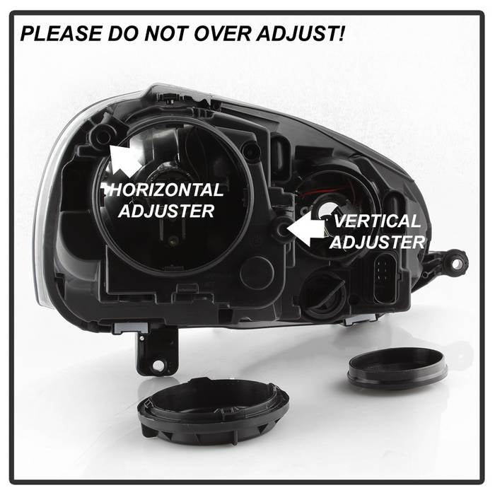 SPYDER xTune 06-09 Volkswagen Golf (Halogen Only) OEM Style Headlights - Chrome HD-JH-VJ06-C 9043451