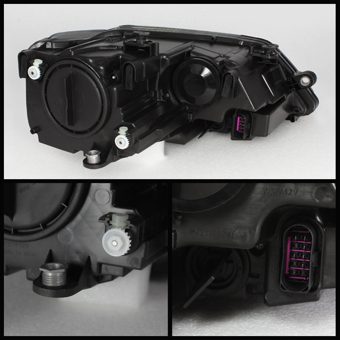 SPYDER Xtune Volkswagen Jetta 11-14 Amber Crystal Headlights Black HD-JH-VJ11-AM-BK 5075796