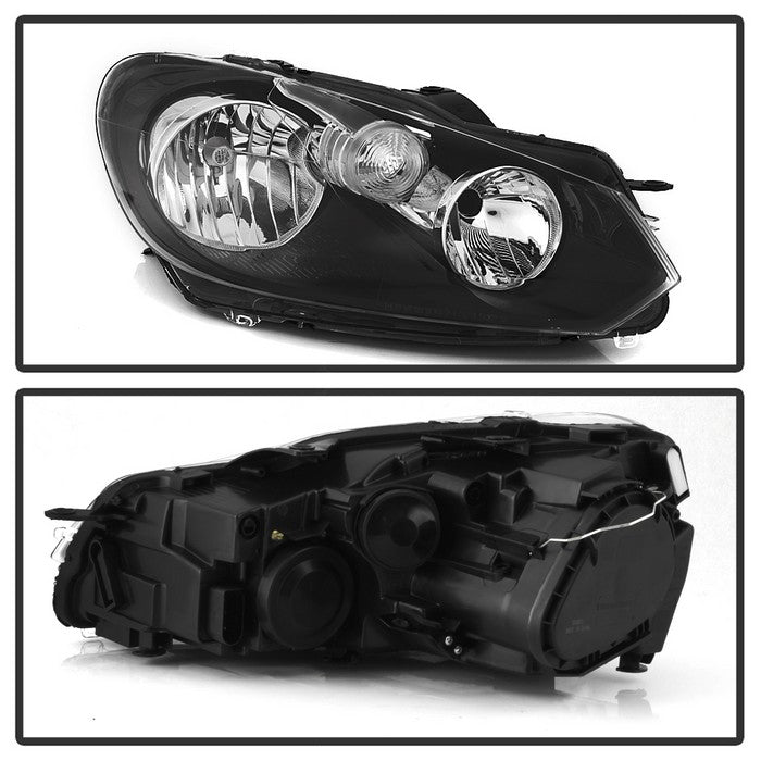 SPYDER xTune 10-14 VW Golf MK6 Passenger Side Halogen Headlight - OE Right (HD-JH-VWG610-OE-R) 9942877