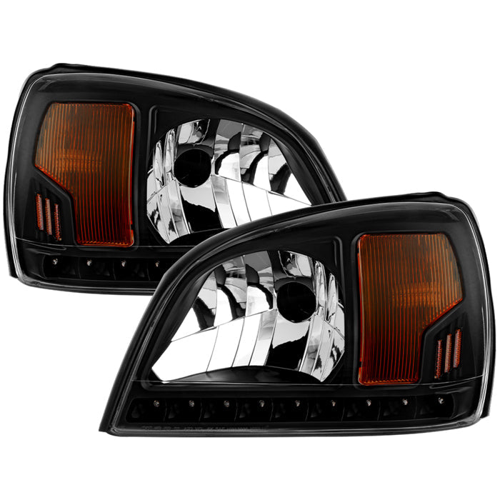 SPYDER xTune 00-05 Cadillac Deville Crystal Headlights - Black (HD-ON-CADDEV00-BK) 9040368