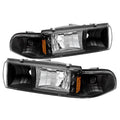 SPYDER Xtune Chevy Caprice 91-96 / Impala 91-96 1Pc LED Crystal Headlights Black HD-ON-CCP91-1PC-LED-BK 5031631