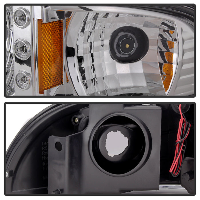 SPYDER Xtune Chevy Caprice 91-96 / Impala 91-96 1Pc LED Crystal Headlights Chrome HD-ON-CCP91-1PC-LED-C 5031624