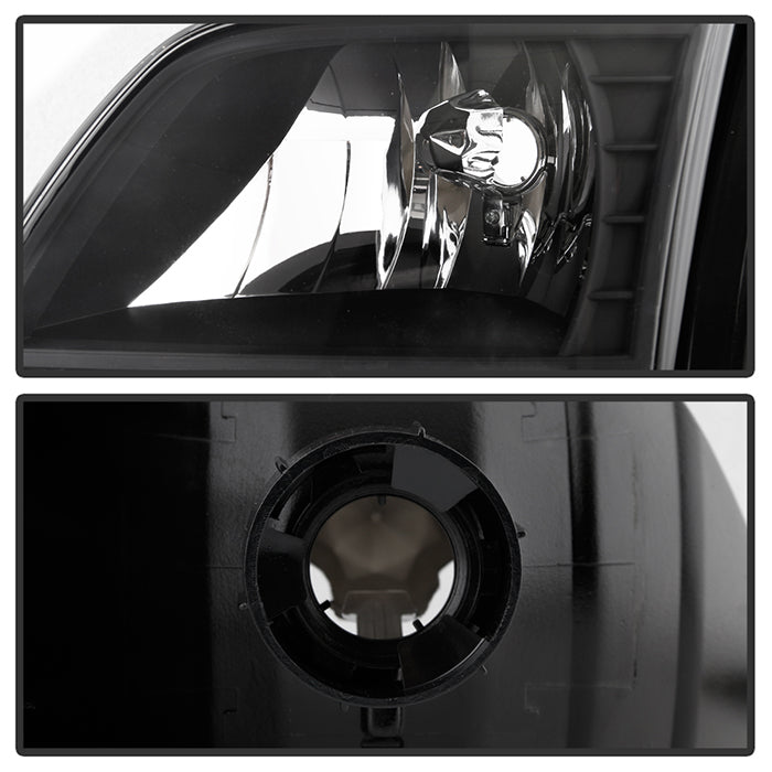 SPYDER Xtune Ford F150 97-03 Crystal Headlights w/ Clear LED Corners Black HD-ON-FF15097-LED-SET-BK 5014184