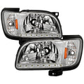 SPYDER Xtune Toyota Tacoma 01-04 1 Piece w/ Black Trim Corner Crystal Headlights HD-ON-TT01-1PC-LED-C 5056344