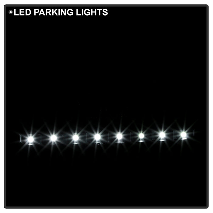 SPYDER Xtune Toyota Tacoma 01-04 1 Piece w/ Chrome Trim Crystal Headlights Black HD-ON-TT01-1PC-LED-CC-BK 5056221