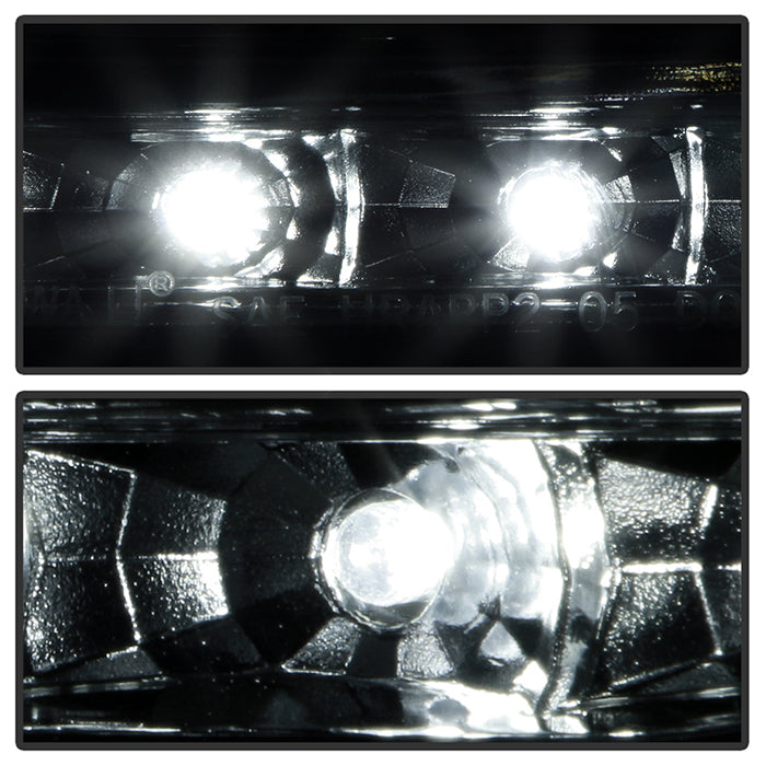SPYDER Xtune Toyota Tacoma 01-04 1 Piece w/ Chrome Trim Corner Crystal Headlights HD-ON-TT01-1PC-LED-CC-C 5056368