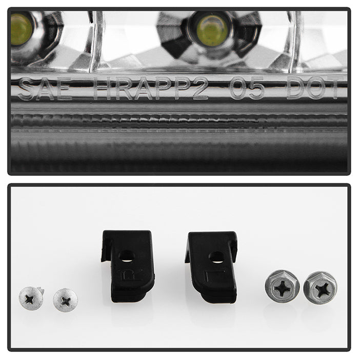 SPYDER Xtune Toyota Tacoma 01-04 1 Piece w/ Black Trim Corner Crystal Headlights HD-ON-TT01-1PC-LED-C 5056344