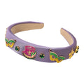 Enamel Mardi Gras Icon Charm Embellished Headband