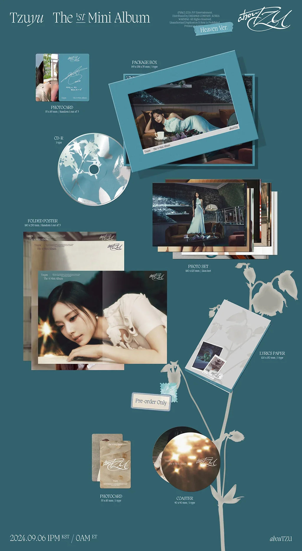 Twice Tzuyu 1st Mini Album - Aboutzu (Set)