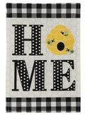 HOME Hive Garden Flag 2 Sided Bees