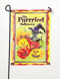 Halloween Day Glow Kitty Cat Garden Flag