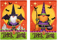 Halloween Gnomes In Costume Garden Flag 2 Sided
